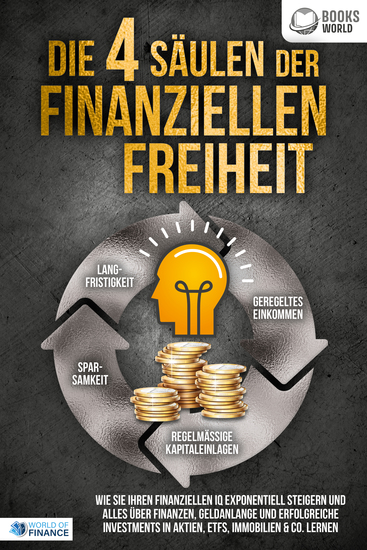 Die 4 Säulen der finanziellen Freiheit: Wie Sie Ihren finanziellen IQ exponentiell steigern und alles über Finanzen Geldanlange und erfolgreiche Investments in Aktien ETFs Immobilien & Co lernen - cover