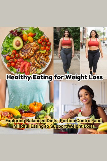 Healthy Eating for Weight Loss - Exploring Balanced Diets Portion Control and Mindful Eating to Support Weight Loss - cover