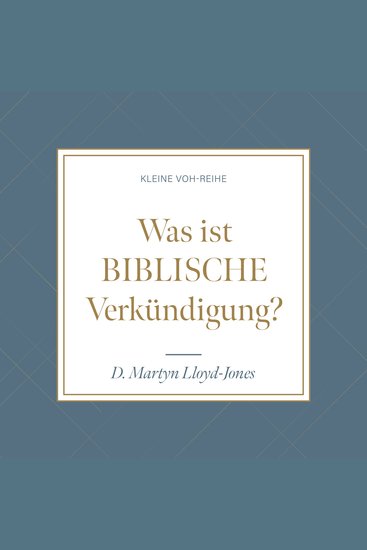 Was ist biblische Verkündigung? - Kleine VOH-Reihe - cover