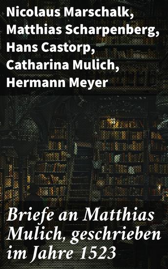Briefe an Matthias Mulich geschrieben im Jahre 1523 - Eine literarische Zeitreise in die Gedankenwelt des 16 Jahrhunderts - cover