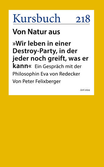 »Wir leben in einer Destroy-Party in der jeder noch greift was er kann« - Ein Gespräch mit der Philosophin Eva von Redecker - cover
