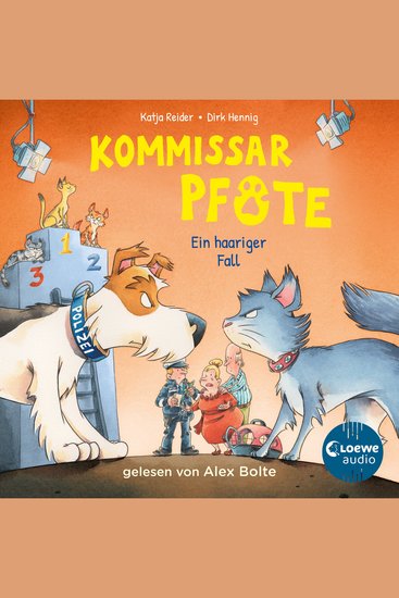 Kommissar Pfote (Band 4) - Ein haariger Fall - Begleite den beliebten Hunde-Held bei seiner Spurensuche - Lustiger Kinderkrimi zum Hören ab 6 Jahren - cover