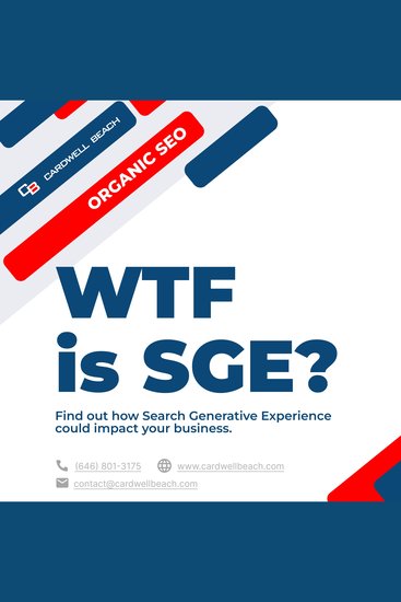 WTF is SGE - Find out how Search Generative Experience could impact your business - cover