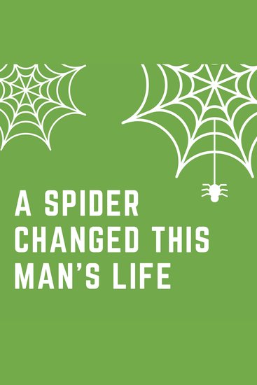 A spider changed this man’s life - cover