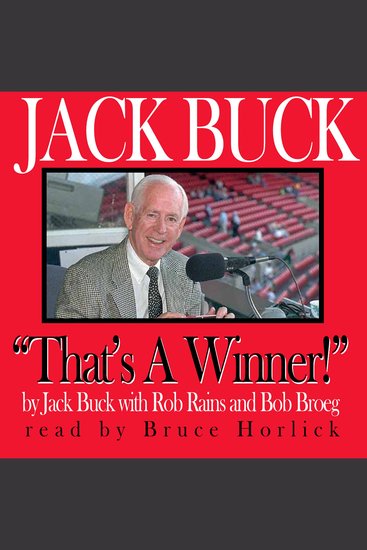 Jack Buck That's a Winner - cover