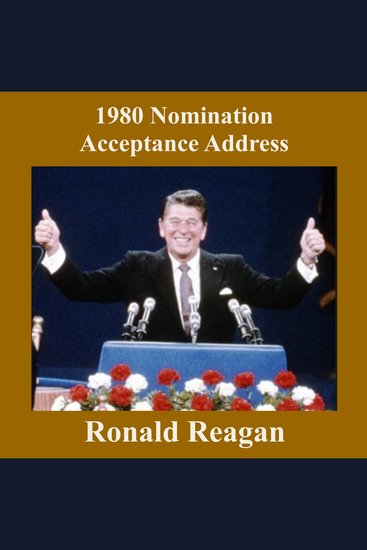 1980 Nomination Acceptance Address - cover