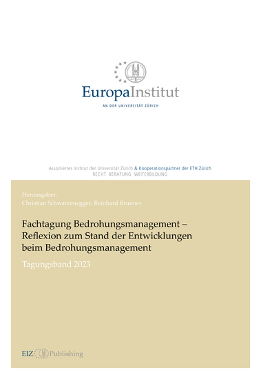 Fachtagung Bedrohungsmanagement – Reflexion zum Stand der Entwicklungen beim Bedrohungsmanagement - Tagungsband 2023 - cover