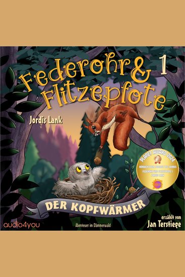 Federohr und Flitzepfote 1 - Der Kopfwärmer - Ein eulenstarkes Abenteuer im Dämmerwald - cover