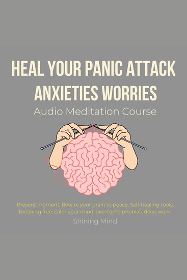 Heal your panic attack anxieties worries Audio Meditation Course - present moment rewire your brain to peace self-healing tools breaking free calm your mind overcome phobias deep work - cover