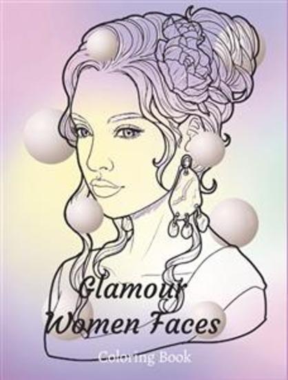 Glamour Women Faces - Coloring Books for Adults - cover