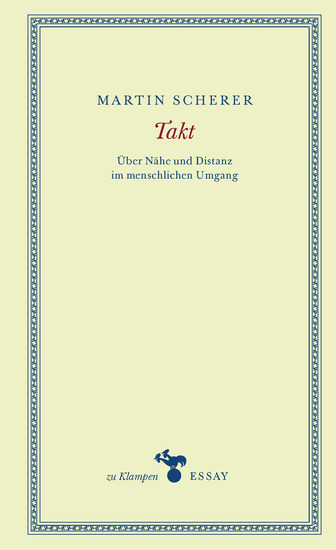 Takt - Über Nähe und Distanz im menschlichen Umgang - cover