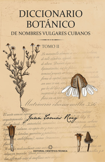 Diccionario botánico de nombres vulgares cubanos Tomo 2 - cover