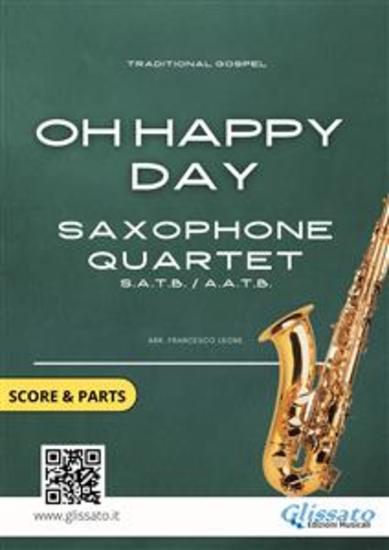 Saxophone Quartet "Oh Happy Day" score & parts - Intermediate level - cover