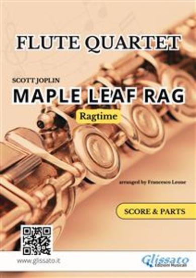Flute Quartet Ensemble "Maple Leaf Rag" score & parts - Ragtime for Intermediate Flute Players - cover