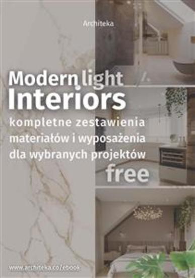 Nowoczesne jasne wnętrza - przydatne rozwiązania Katalog z zestawieniami materiałów i wyposażenia - cover