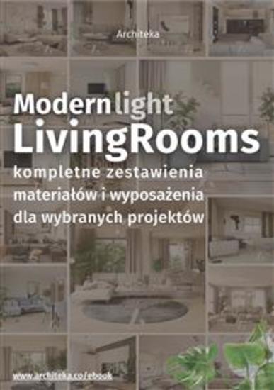 Nowoczesny pokój dzienny - przydatne rozwiązania Katalog z zestawieniami materiałów i wyposażenia - cover