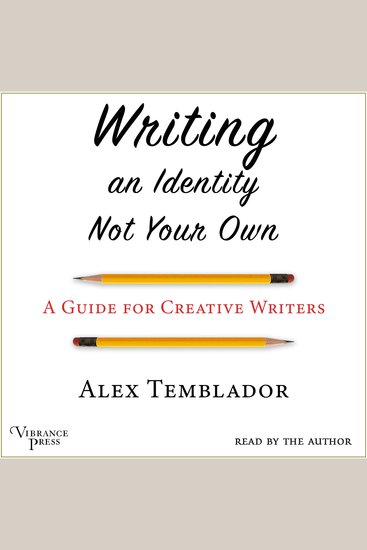 Writing an Identity Not Your Own - A Guide for Creative Writers - cover