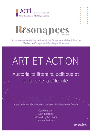 Résonances - Vol 2 Art et action Auctorialité littéraire politique et culture de la célébrité - cover