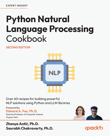 Python Natural Language Processing Cookbook - Over 60 recipes for building powerful NLP solutions using Python and LLM libraries - cover