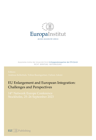 EU Enlargement and European Integration: Challenges and Perspectives - 14th Network Europe Conference - Stockholm 25–26 September 2023 - cover