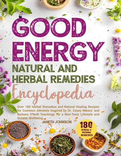 Good Energy Natural and Herbal Remedies Encyclopedia - Over 180 Herbal Remedies and Natural Healing Recipes for Common Ailments Inspired by Dr Casey Means’ and Barbara O'Neill Teachings for a Non-Toxic Lifestyle and Greater Wellbeing - cover