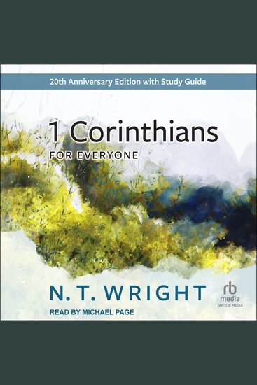 1 Corinthians for Everyone - 20th Anniversary Edition - cover