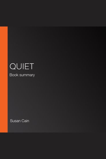 Quiet: Book summary & analysis - cover