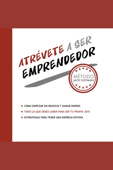 Atrévete a ser emprendedor - cover