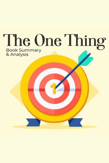 One Thing The: Summary & analysis - cover