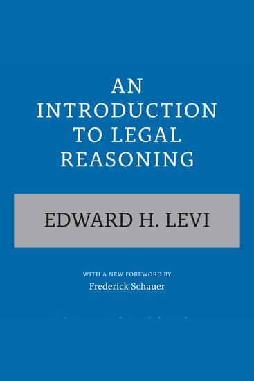 Introduction to Legal Reasoning An - Second Edition - cover