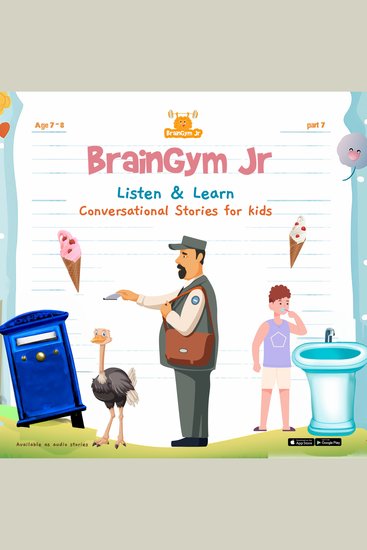 BrainGymJr : Listen and Learn (7-8 years) - VII - A collection of five short audio stories for 7-8 year old children - cover