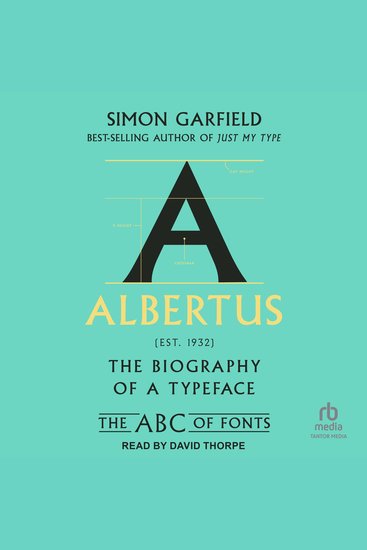 Albertus - The Biography of a Typeface - cover