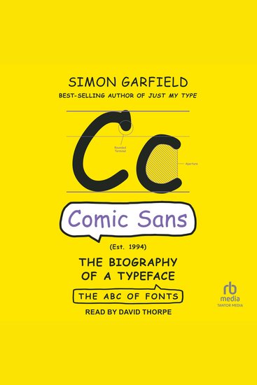 Comic Sans - The Biography of a Typeface - cover