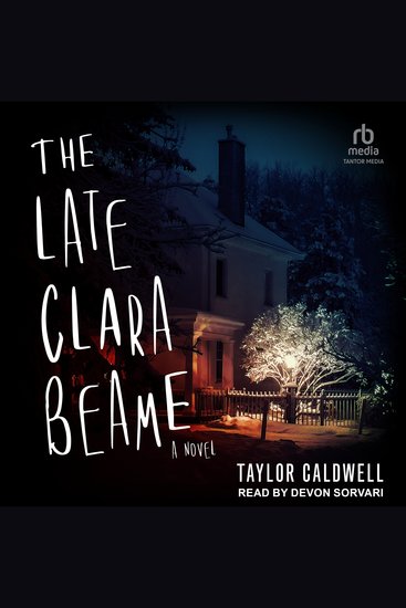 The Late Clara Beame - A Novel - cover