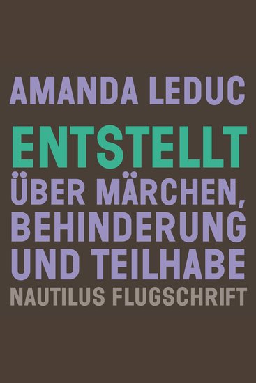 Entstellt - Über Märchen Behinderung und Teilhabe - cover