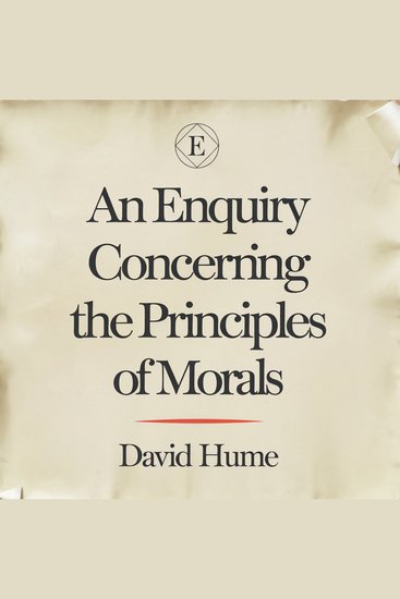 Enquiry Concerning the Principles of Morals An - cover