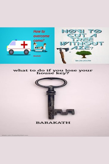 How to overcome coma? How to cut a tree without axe? What to do if you lose your house key? - cover