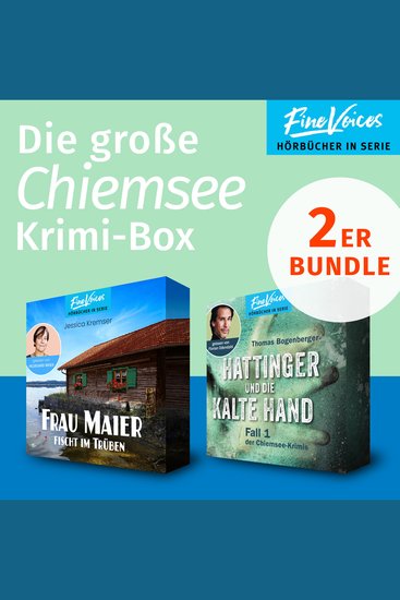 Die große Chiemsee Krimi-Box - Frau Maier fischt im trüben: Chiemgau-Krimi + Hattinger und die kalte Hand: Chiemsee-Krimi (ungekürzt) - cover