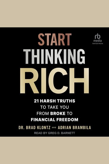 Start Thinking Rich - 21 Harsh Truths to Take You from Broke to Financial Freedom - cover