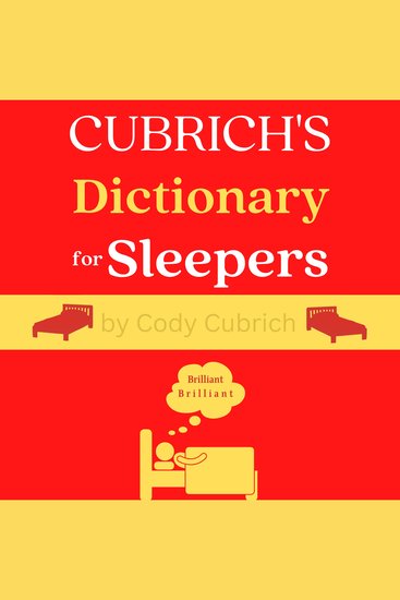 Cubrich's Dictionary for Sleepers - cover