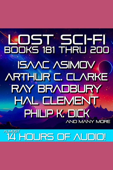 Lost Sci-Fi Books 181 thru 200 - Twenty Lost Sci-Fi Short Stories from the 1930s 40s 50s and 60s - cover