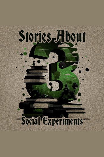 3 Stories About - Social Experiments - A trio of classic tales perfect for a commute walk or quiet night in - cover