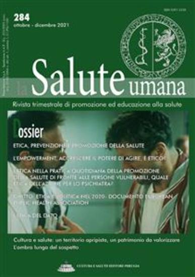 Etica prevenzione e promozione della salute - Dossier di La Salute Umana - cover