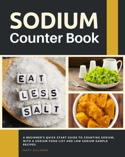 Sodium Counter Book - A Beginner's Quick Start Guide to Counting Sodium with a Sodium Food List and Low Sodium Sample Recipes - cover