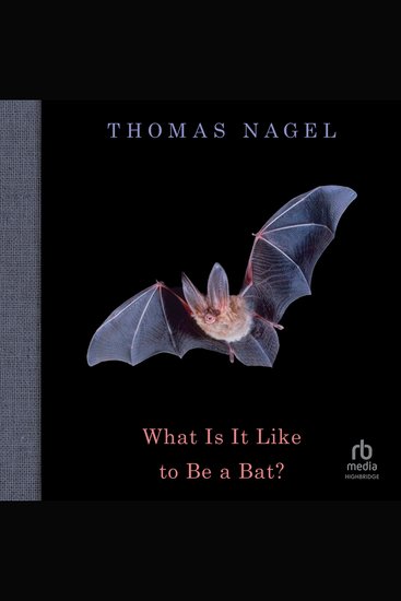 What Is It Like to Be a Bat? - cover