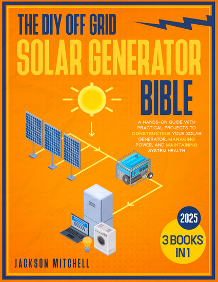 The DIY Off Grid Solar Generator Bible - [3 in 1] A Hands-On Guide with Practical Projects to Constructing your Solar Generator Managing Power and Maintaining System Health - cover