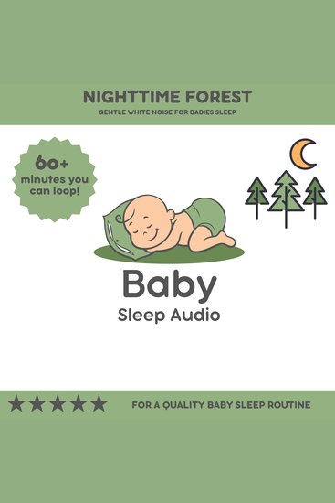 Nighttime Forest: Gentle White Noise for Sleep - For a Quality Baby Sleep Rountine - cover