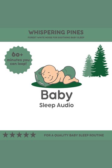 Whispering Pines: Forest White Noise for Soothing Sleep - For a Quality Baby Sleep Rountine - cover