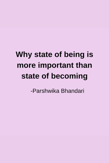 Why state of being is more important than state of becoming - sharing based on my personal experience - cover