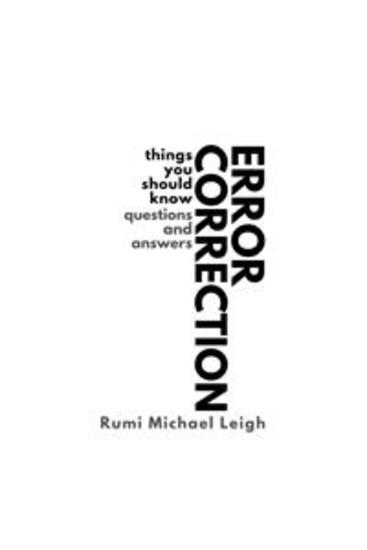 Error Correction - Things You Should Know (Questions and Answers) - cover